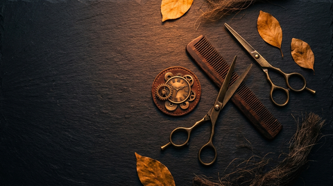 Comb and scissors representing how often to get a skin fade, Republic Of Barbers, Unley Road
